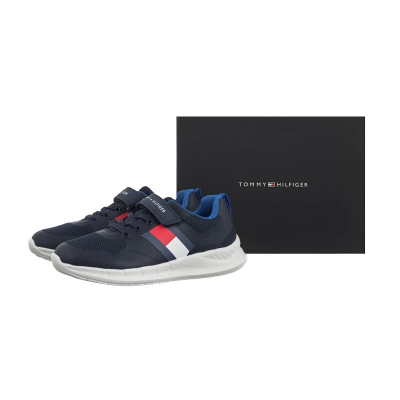 Tommy Hilfiger Flag Low Cut Lave-Up/Velcro Sneaker T1X9-34369-1843800 (TH1450-a) sportiniai bateliai
