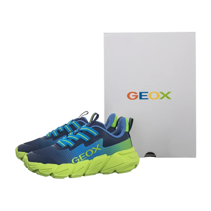 Geox J Flexyper Fast Lt Blue/Lime J46N1A O2A9J C4378 (GE248-b) sports shoes