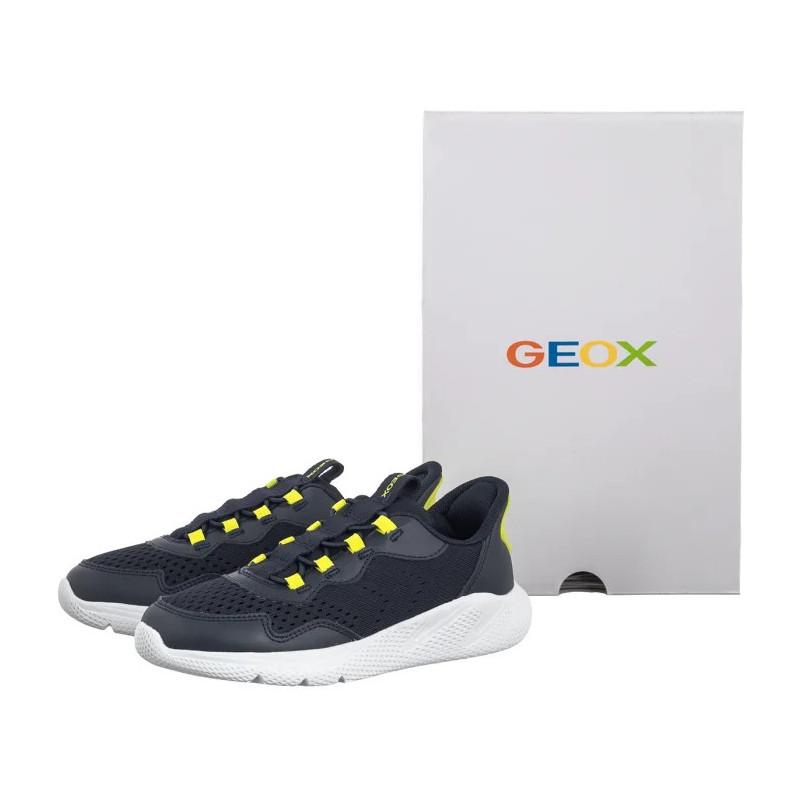 Geox J Sprintye Fast In Navy Lime J65NQA 01454 C0749 (GE247-b) sports shoes