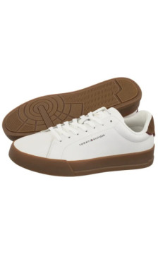 Tommy Hilfiger TH Court Lth Detail Ess Ecru/Regatta Red FM0FM05367 0LF (TH1219-e) spordijalatsid