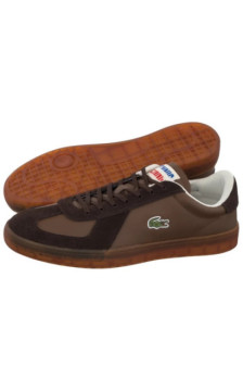Lacoste Baseshot Pro 126 1 SMA Dk Brw/Gum- Leather 751SMA0077.031 (LC469-a) sporta apavi