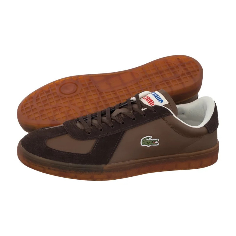 Lacoste Baseshot Pro 126 1 SMA Dk Brw/Gum- Leather 751SMA0077.031 (LC469-a) sporta apavi