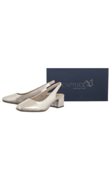 Caprice Srebrne 9-29500-42 341 Taupe Metallic (CP433-a) kurpes