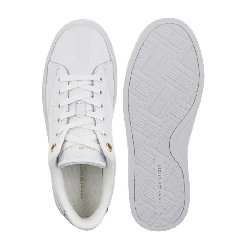 Tommy Hilfiger Th Feminine Cupsole Leather White FW0FW09105 YBS (TH1457-a) sporta apavi