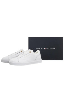 Tommy Hilfiger Th Feminine Cupsole Leather White FW0FW09105 YBS (TH1457-a) sports Shoes