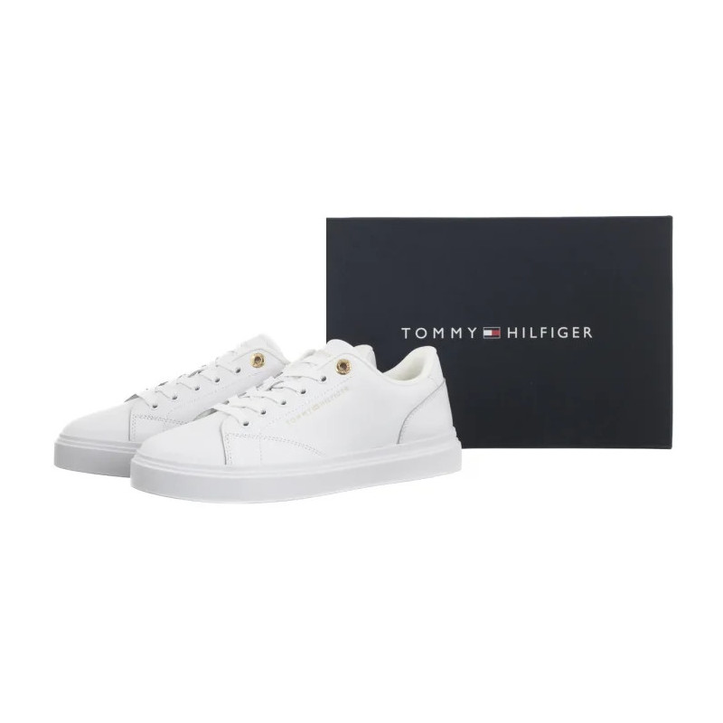 Tommy Hilfiger Th Feminine Cupsole Leather White FW0FW09105 YBS (TH1457-a) sporta apavi