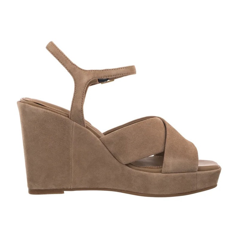 Tommy Hilfiger Suede Wrapped High Wedge Safari Canvas FW0FW09218 RBC (TH1459-a) batai