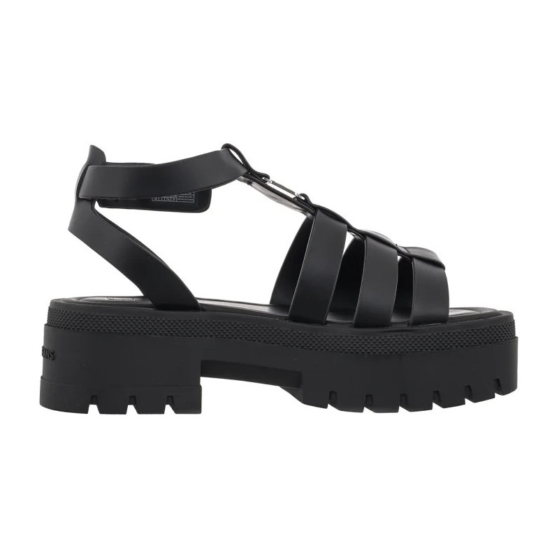 Tommy Hilfiger Tjw Fisherman Leather Max Sandal Black EN0EN029943 BDS (TH1460-a) kingad