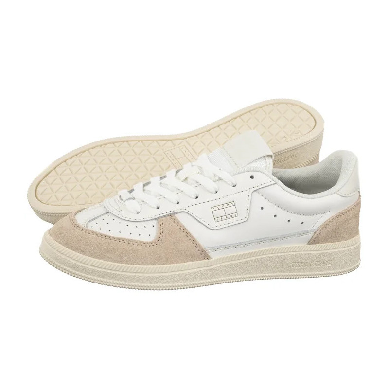 Tommy Hilfiger The Greenwivh Edge Leather Ecru/Newsprint EN0EN02988 01V (TH1462-a) sporta apavi