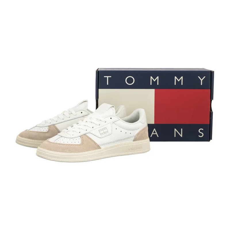 Tommy Hilfiger The Greenwivh Edge Leather Ecru/Newsprint EN0EN02988 01V (TH1462-a) sports Shoes