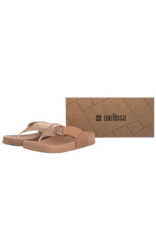 Melissa Cozy Thong Ad 37742/BN748 Brown/Glass Rice Husk (ML383-a) shoes