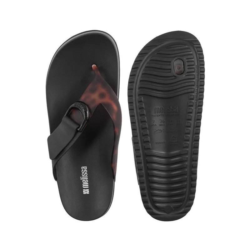 Melissa Cozy Thong Ad 37742/BN751 Black/Clear (ML383-b) kingad