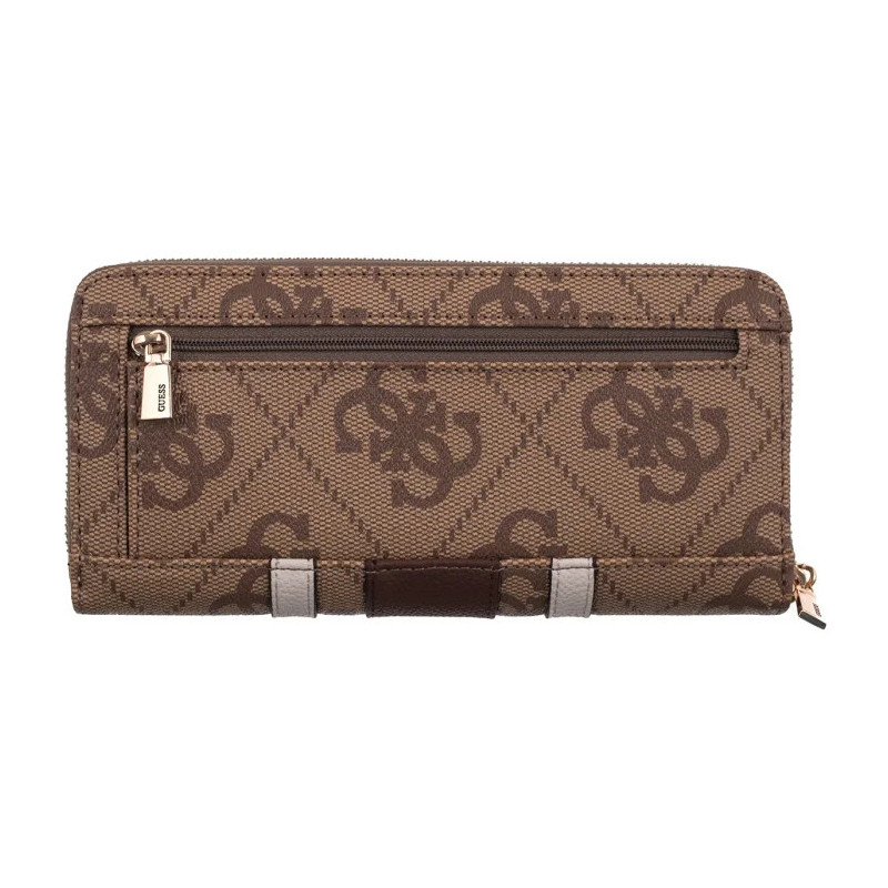 Guess Laurel II Slg Lrg Zip Around SWSS74 59146 Latte Logo/Brown (GU865-a) rokassoma