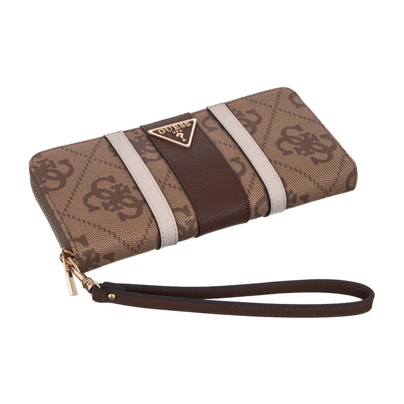 Guess Laurel II Slg Lrg Zip Around SWSS74 59146 Latte Logo/Brown (GU865-a) käekott