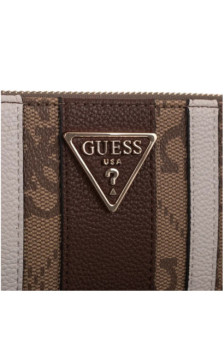 Guess Laurel II Slg Lrg Zip Around SWSS74 59146 Latte Logo/Brown (GU865-a) rokassoma