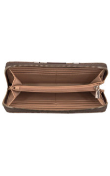 Guess Laurel II Slg Lrg Zip Around SWSS74 59146 Latte Logo/Brown (GU865-a) käekott