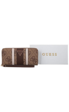 Guess Laurel II Slg Lrg Zip Around SWSS74 59146 Latte Logo/Brown (GU865-a) rokassoma