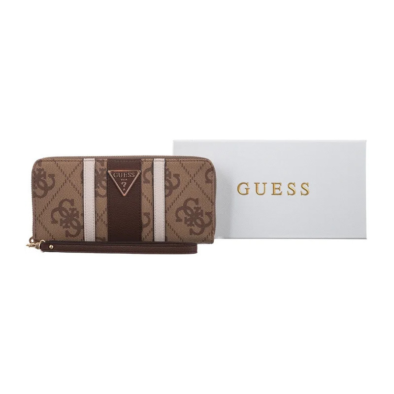 Guess Laurel II Slg Lrg Zip Around SWSS74 59146 Latte Logo/Brown (GU865-a) rankinė