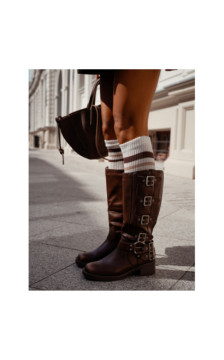 Milena kokvilnas zeķes līdz ceļiem