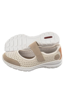 Rieker Beżowe L32B5-81 White Combination (RI76-b) shoes