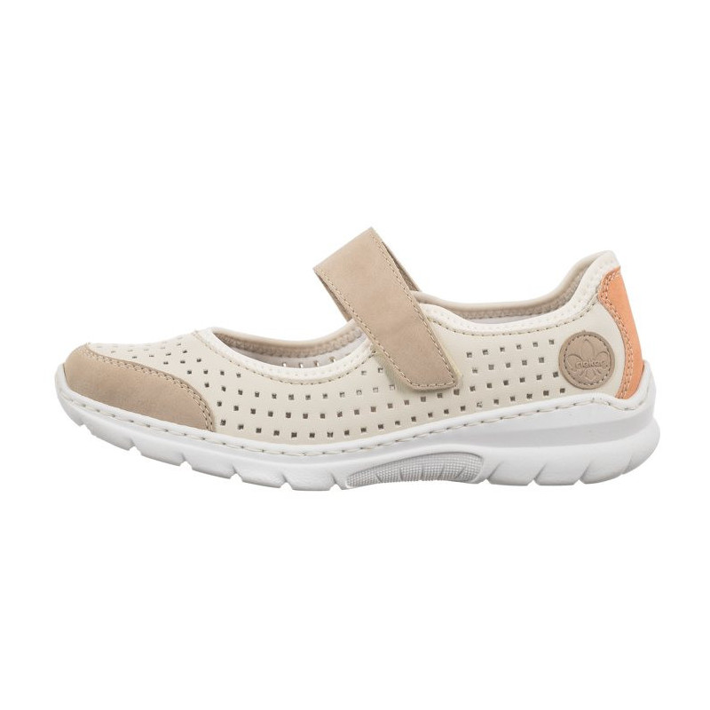 Rieker Beżowe L32B5-81 White Combination (RI76-b) kurpes