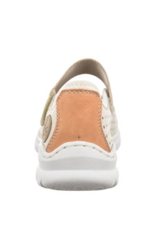Rieker Beżowe L32B5-81 White Combination (RI76-b) batai