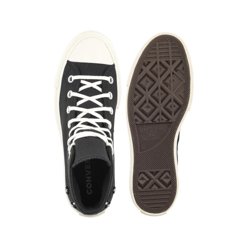 Converse CTAS LIFT HI Black/Black/Egret A17787C (CO838-a) shoes