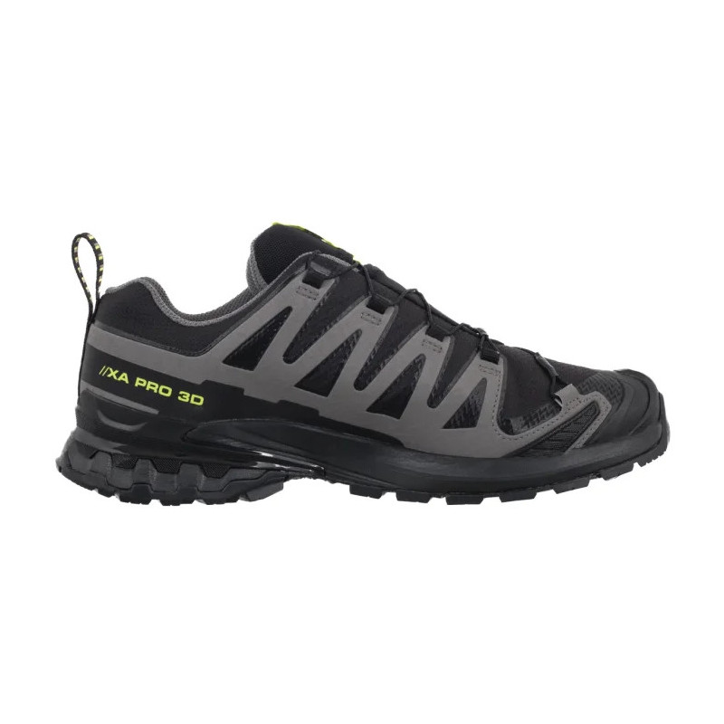 Salomon XA PRO 3D V9 GTX Black/Dark Gull Gray/Acid Lime 479873 (SO39-a) running Shoes