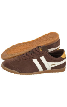 Gola Gola Women's Bullet Suede Trainer Otter/Off White/Pale Gum CLA153 (GO5-a) sports Shoes