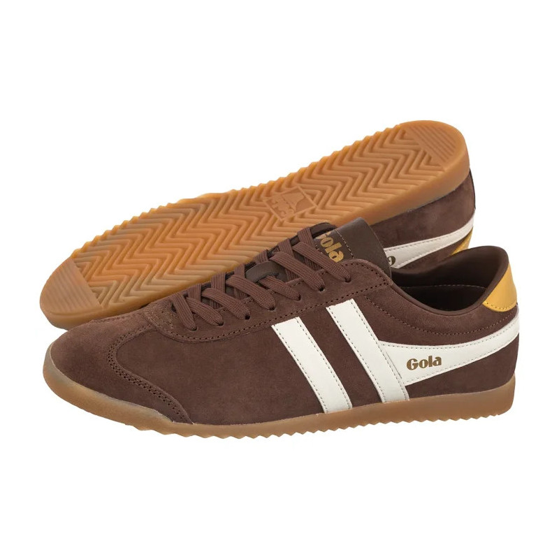 Gola Gola Women's Bullet Suede Trainer Otter/Off White/Pale Gum CLA153 (GO5-a) sports Shoes