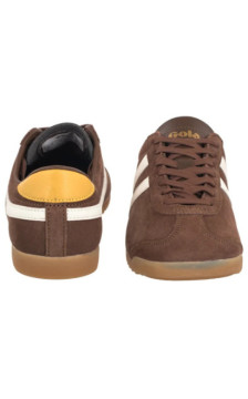 Gola Gola Women's Bullet Suede Trainer Otter/Off White/Pale Gum CLA153 (GO5-a) sportiniai bateliai