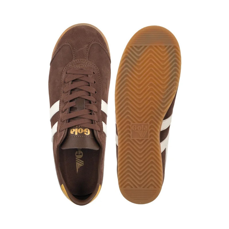 Gola Gola Women's Bullet Suede Trainer Otter/Off White/Pale Gum CLA153 (GO5-a) sportiniai bateliai