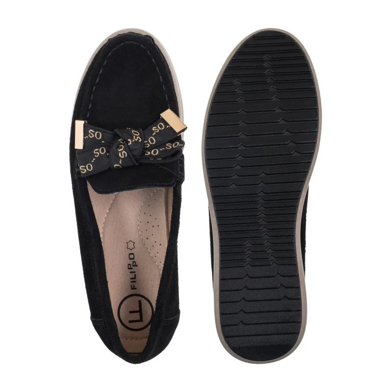 Filippo Czarne DP6457/26 BK SU (FO144-b) kurpes