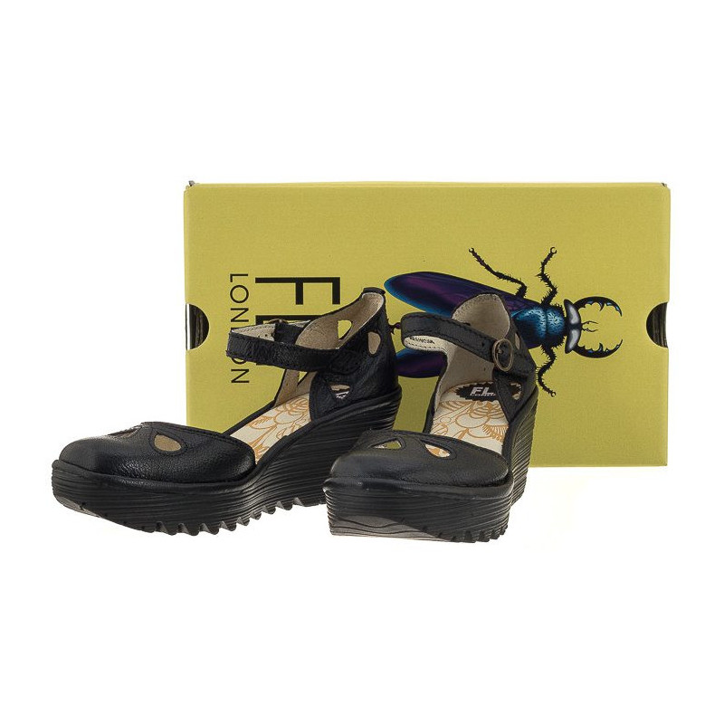 FLY London Yuna Mousse Black P500016090 (FL164-c) shoes