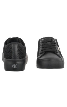 Calvin Klein Vulc Flatf Lace Up Lin Mesh Triple Black HW0HW02971 0GJ (CK731-b) sporta apavi