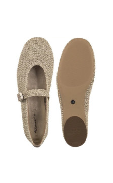 Tamaris Brązowe 1-22125-46 900 Bronce (TM575-a) ballerinas