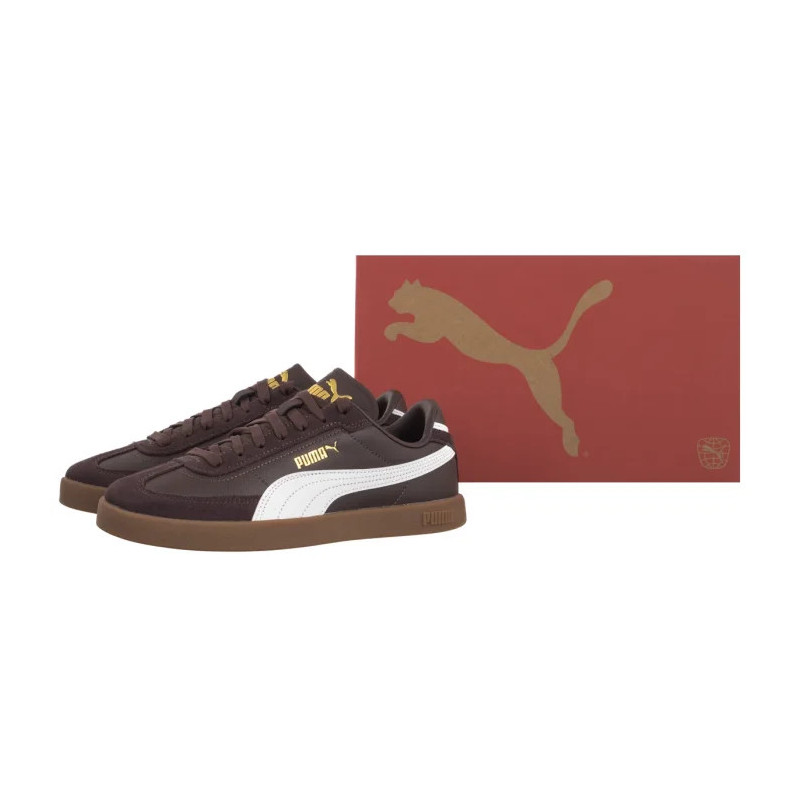 Puma Club II Era chocolate brown-puma white 397447-50 (PU622-e) sports shoes