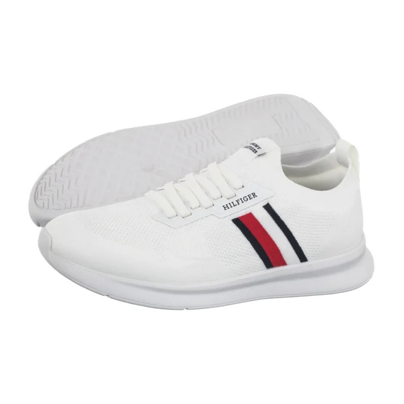 Tommy Hilfiger Lightweight Knitted Runner White FM0FM05756 YBS (TH1476-a) sporta apavi