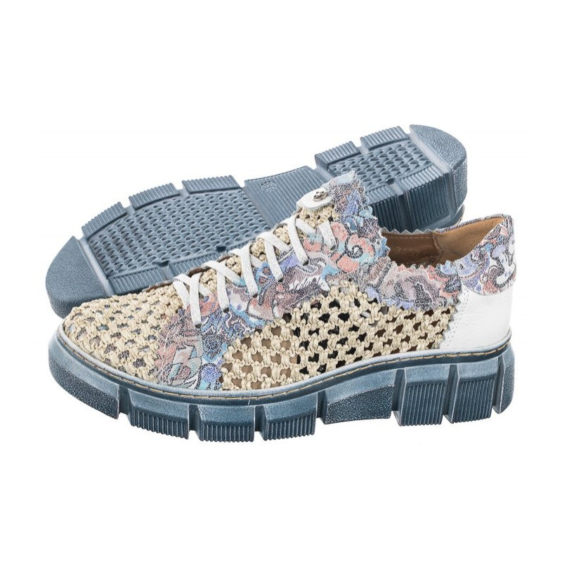 Maciejka Niebieskie/Beżowe 05850-06/00-1 (MA1006-a) kurpes