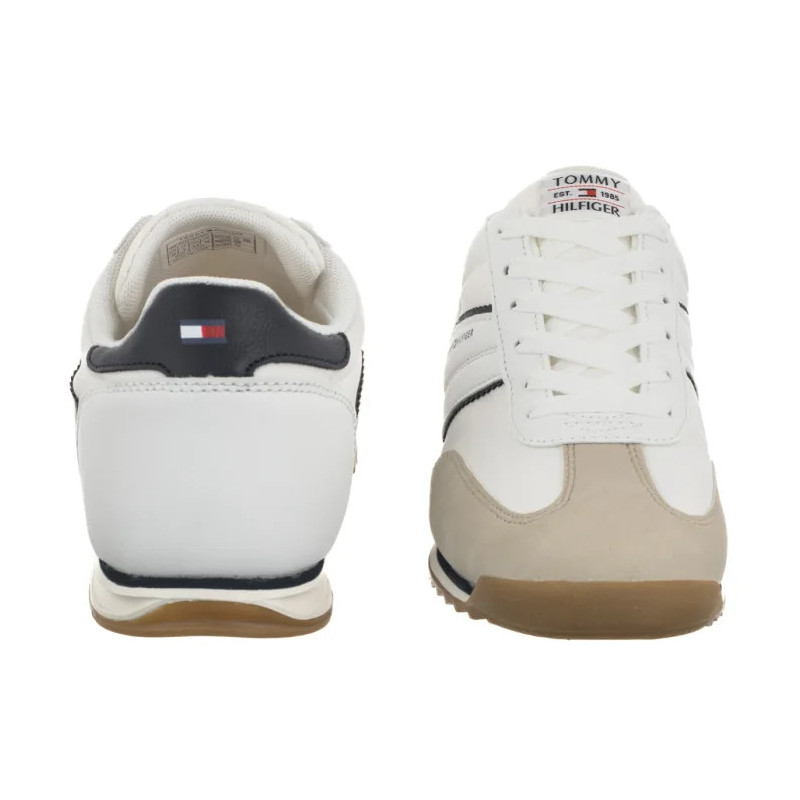 Tommy Hilfiger Low Cut Lace-Up Sneaker Beige/White/Blue T3X9-34372-1593Y007 (TH1469-a) sportiniai bateliai
