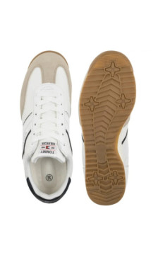 Tommy Hilfiger Low Cut Lace-Up Sneaker Beige/White/Blue T3X9-34372-1593Y007 (TH1469-a) sportiniai bateliai