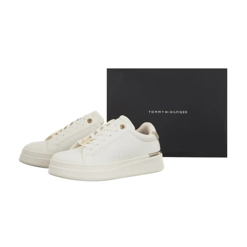 Tommy Hilfiger Low Cut Lace-Up Sneaker Off White/Platinium T3A9-34252-1355X024 (TH1471-a) sportiniai bateliai