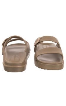 Tommy Hilfiger Th Double Strap Sandal Pearl Safari Canvas Pearlized FW0FW09114 0HT (TH1475-a) Women's Shoes/Flip Flops