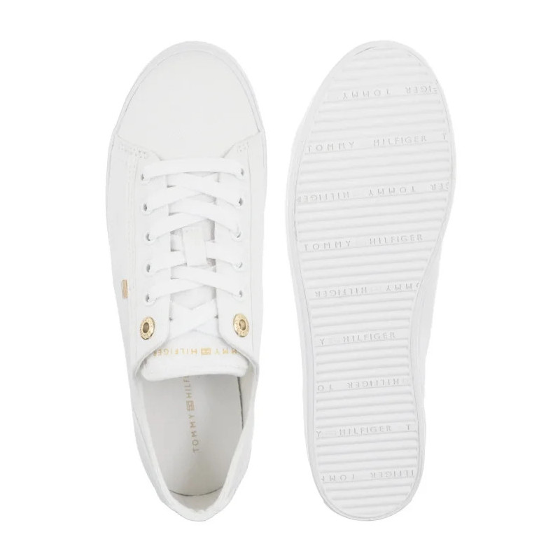 Tommy Hilfiger Th Foxing Sneaker Canvas White FW0FW09170 YBS (TH1477-a) kurpes
