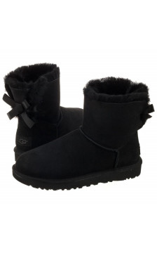 UGG Australia W Mini Bailey Bow II 1016501 W/BLK (UA13-b) batai