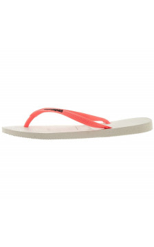 Havaianas Slim Logo Pop-UP White/Coral 4119787-2641 (HI16-a) šlepetės