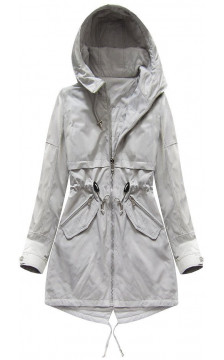 REVERSIBLE HOODED JACKET GREY (W0236) striukė