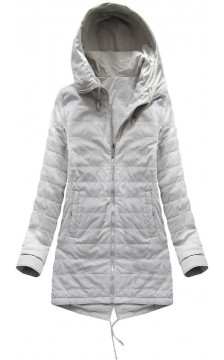 REVERSIBLE HOODED JACKET GREY (W0236) striukė