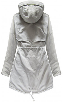 REVERSIBLE HOODED JACKET GREY (W0236) striukė