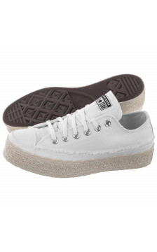 Converse CT All Star Espadrille OX White/Black/Natural 567686C (CO431-a) bateliai
